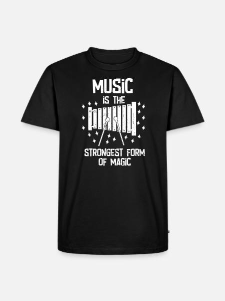 MuziekMuzikanten Muziekband Musikverein Instrument - Mannen Premium Bio T-shirt - zwart