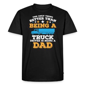 Truck Driver Motorists Motor vehicles - Men's Premium Organic T-Shirt - black - Front - Nico (187cm)