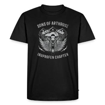 Sons Of Arthrosis Ibuprofen Chapter For Bikers - Men's Premium Organic T-Shirt - black - Front - Nico (187cm)