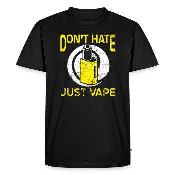 Cigarette électrique E-Cigarette E-Shisha Vape - T-shirt Premium bio Homme - noir - Devant - Nico (187cm)