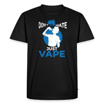 Cigarette électrique E-Cigarette E-Shisha Vape - T-shirt Premium bio Homme - noir - Devant - Nico (187cm)