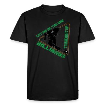 Billard Billard Boule De billard Triangle de billard Kö - T-shirt Premium bio Homme - noir - Devant - Nico (187cm)