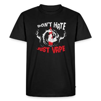 E-Cigarettes E-Shisha Smoking Vaping Liquide - T-shirt Premium bio Homme - noir - Devant - Nico (187cm)