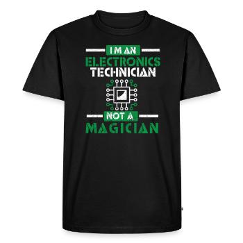 Électricien Eloktronics Electric Power Electrics - T-shirt Premium bio Homme - noir - Devant - Nico (187cm)
