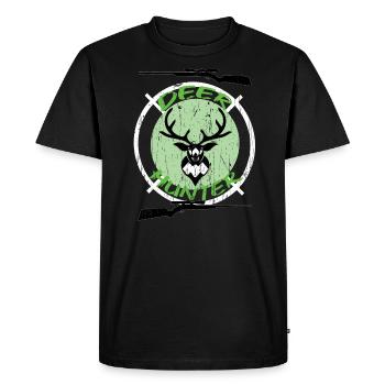 Hunter Hunting Hunting Game Hunting Shooting Rifle - Men's Premium Organic T-Shirt - black - Front - Nico (187cm)