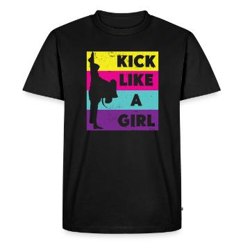 Arts martiaux Autodéfense Arts martiaux - T-shirt Premium bio Homme - noir - Devant - Nico (187cm)