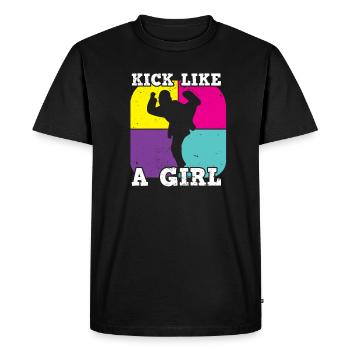 Arts martiaux Autodéfense Arts martiaux - T-shirt Premium bio Homme - noir - Devant - Nico (187cm)