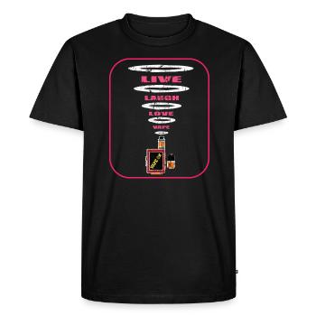 Vape E-Cigarette E-Shisha Cigarettes Fumer - T-shirt Premium bio Homme - noir - Devant - Nico (187cm)