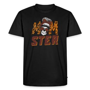 Chemise d’Halloween Momster pour maman Dicton drôle - T-shirt Premium bio Homme - noir - Devant - Nico (187cm)