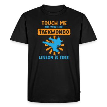 Arts martiaux Autodéfense Arts martiaux - T-shirt Premium bio Homme - noir - Devant - Nico (187cm)