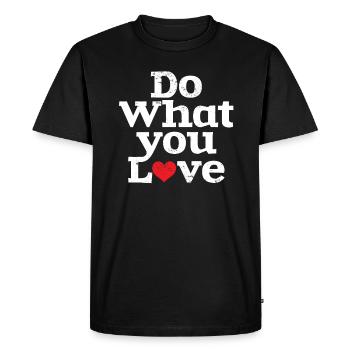 Faites ce que vous aimez Mindset Freedom - T-shirt Premium bio Homme - noir - Devant - Nico (187cm)