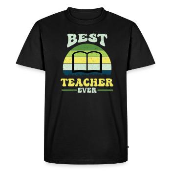 Teacher Primary School Teacher Secondary School Teacher - Men's Premium Organic T-Shirt - black - Front - Nico (187cm)