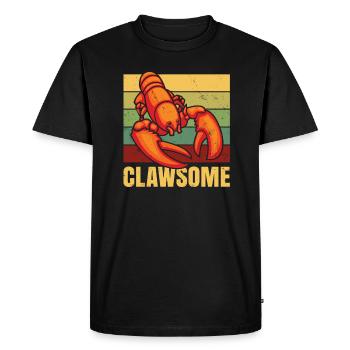 Conception de fruits de mer de crabe en forme de griffe pour - T-shirt Premium bio Homme - noir - Devant - Nico (187cm)