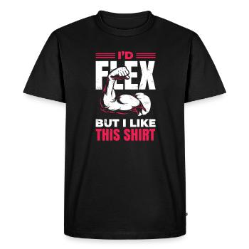 I would bend, but I like this design - Men's Premium Organic T-Shirt - black - Front - Nico (187cm)
