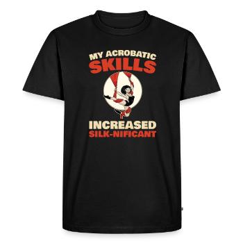 Mes compétences acrobatiques se sont améliorées - T-shirt Premium bio Homme - noir - Devant - Nico (187cm)