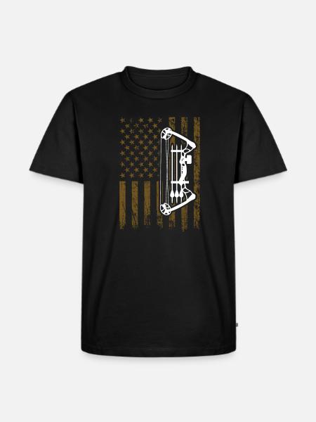 Arc à arc à poulies pour éventail d’arc - T-shirt Premium bio Homme - noir