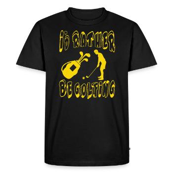 Golf golfeur club de golf balle de golf terrain de golf - T-shirt Premium bio Homme - noir - Devant - Nico (187cm)
