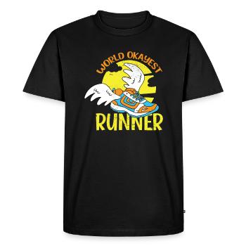 Jogging Jogger Race Race Marathon Running - T-shirt Premium bio Homme - noir - Devant - Nico (187cm)