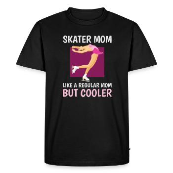 Skater Mom like a normal Mom - Men's Premium Organic T-Shirt - black - Front - Nico (187cm)