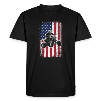 Ne pas everliner et parfumer pour tous les coureurs de quad - T-shirt Premium bio Homme - noir - Devant - Nico (187cm)