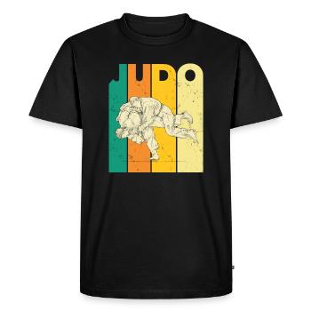 Designs sportifs de judo amusants pour les fans de judo - T-shirt Premium bio Homme - noir - Devant - Nico (187cm)