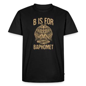 B signifie Baphomet pour fan de religion - T-shirt Premium bio Homme - noir - Devant - Nico (187cm)