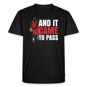 And for the sports cult fan it has come true - Men's Premium Organic T-Shirt - black - Front - Nico (187cm)