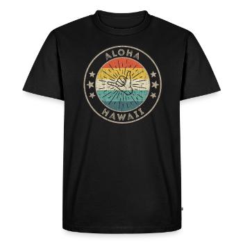 Tenue de surf Homme Hawaii - T-shirt Premium bio Homme - noir - Devant - Nico (187cm)