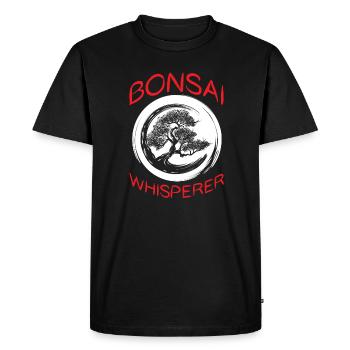 Chuchoteur de bonsaï pour tous les fans de bonsaï - T-shirt Premium bio Homme - noir - Devant - Nico (187cm)