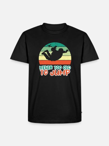 Skydiving Parachute Air Sports - Men's Premium Organic T-Shirt - black