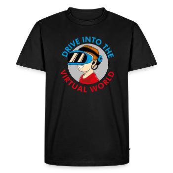 VR Glasses Virtual Reality Gaming - Men's Premium Organic T-Shirt - black - Front - Nico (187cm)