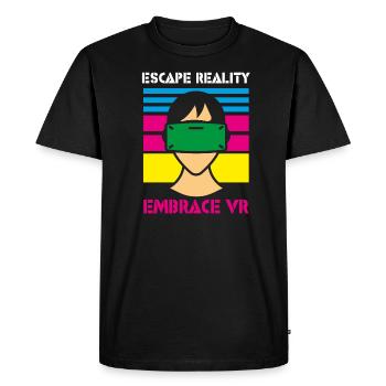 VR Glasses Virtual Reality Gaming - Men's Premium Organic T-Shirt - black - Front - Nico (187cm)