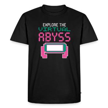 VR Glasses Virtual Reality Gaming - Men's Premium Organic T-Shirt - black - Front - Nico (187cm)