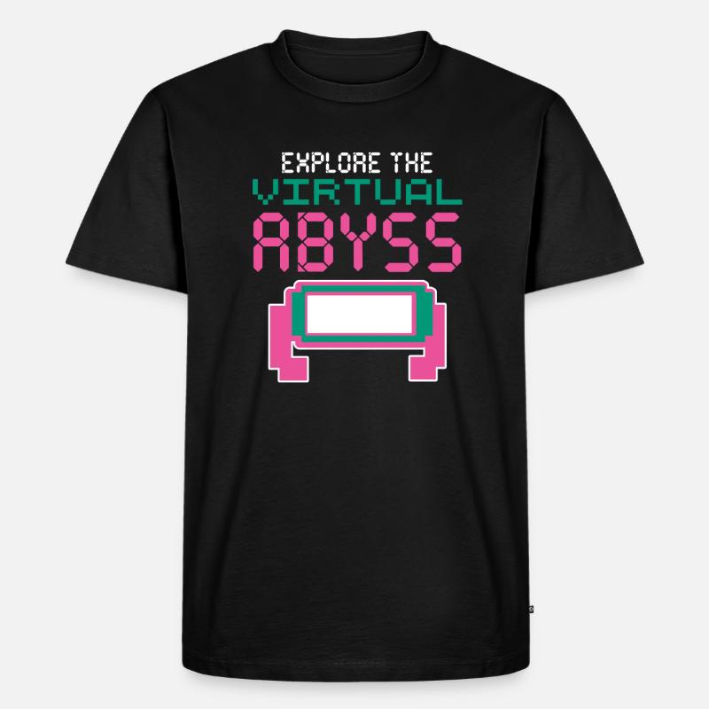 VR Brille Virtual Reality Gaming - Männer Premium Bio T-Shirt - Schwarz