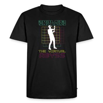VR Glasses Virtual Reality Gaming - Men's Premium Organic T-Shirt - black - Front - Nico (187cm)