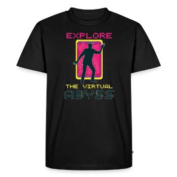 VR Glasses Virtual Reality Gaming - Men's Premium Organic T-Shirt - black - Front - Nico (187cm)