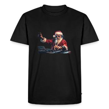 Dessins de Noël amusants avec le Père Noël - T-shirt Premium bio Homme - noir - Devant - Nico (187cm)