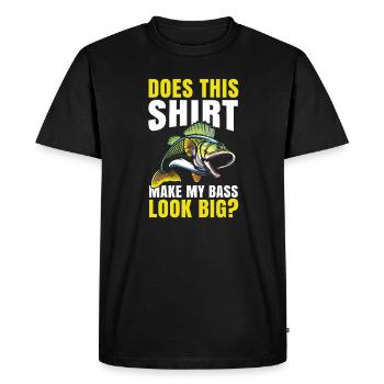 Does this make my bass great for all fishing fans? - Men's Premium Organic T-Shirt - black - Front - Nico (187cm)