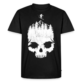 Totenkopf, Ski, Après-ski, Sports d’hiver, Vacances au ski - T-shirt Premium bio Homme - noir - Devant - Nico (187cm)