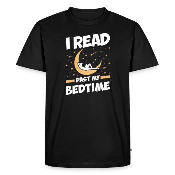 J’ai lu « après l’heure du coucher » pour tous les rats de bibliothèque. - T-shirt Premium bio Homme - noir - Devant - Nico (187cm)