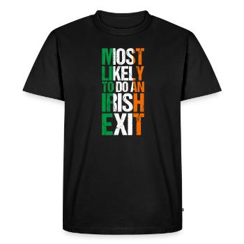 The most likely is a bold statement on the - Men's Premium Organic T-Shirt - black - Front - Nico (187cm)