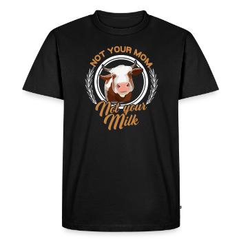 Ce n’est pas votre mère qui ne soutient pas votre lait - T-shirt Premium bio Homme - noir - Devant - Nico (187cm)