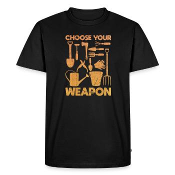 Choisissez vos outils - T-shirt Premium bio Homme - noir - Devant - Nico (187cm)