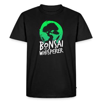 Chuchoteur de bonsaï - T-shirt Premium bio Homme - noir - Devant - Nico (187cm)
