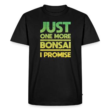 Juste un bonsaï de plus, je vous le promets - T-shirt Premium bio Homme - noir - Devant - Nico (187cm)