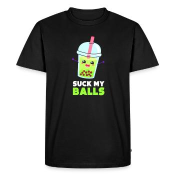Alcohol-free awareness of mental health - Men's Premium Organic T-Shirt - black - Front - Nico (187cm)