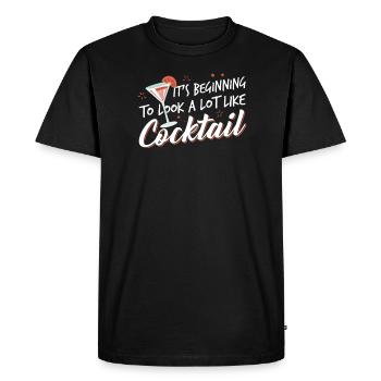 It's starting to look like a cocktail - Men's Premium Organic T-Shirt - black - Front - Nico (187cm)