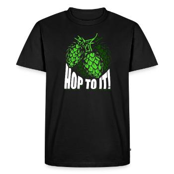 Allez - T-shirt Premium bio Homme - noir - Devant - Nico (187cm)