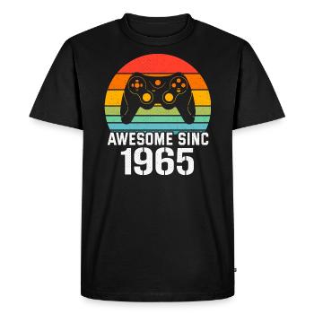 1965 Birthday Gift For All Gamers 1965 - Men's Premium Organic T-Shirt - black - Front - Nico (187cm)