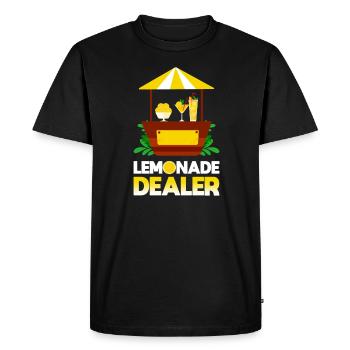 Lemonade vendor - Men's Premium Organic T-Shirt - black - Front - Nico (187cm)